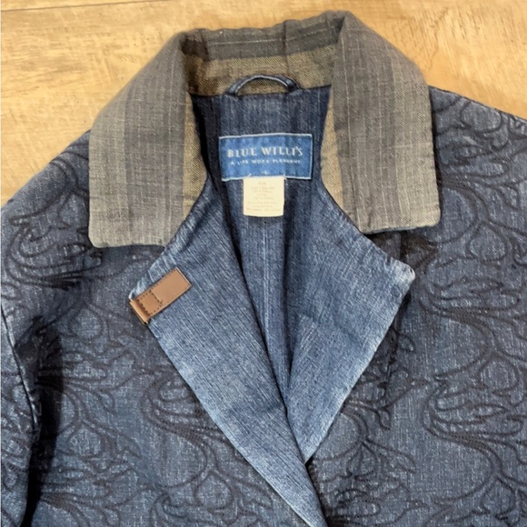 Blue Willi’s Women’s Cotton Denim Jacket Size Large - Picture 4 of 8
